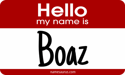 Hello my name is Boaz png download
