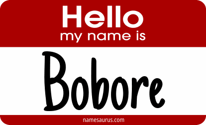 Hello my name is Bobore png download