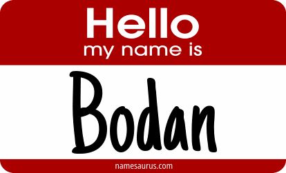 Hello my name is Bodan png download