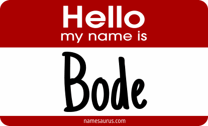 Hello my name is Bode png download