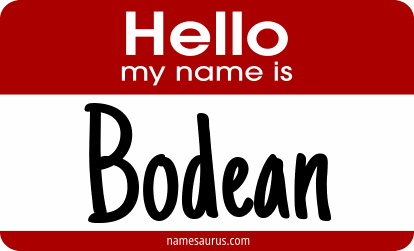 Hello my name is Bodean png download
