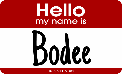 Hello my name is Bodee png download