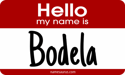 Hello my name is Bodela png download