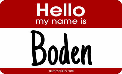 Hello my name is Boden png download