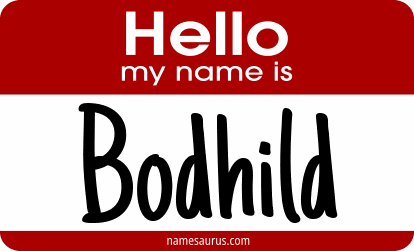 Hello my name is Bodhild png download