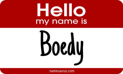 Hello my name is Boedy png download