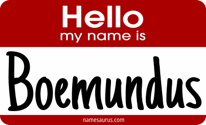 Hello my name is Boemundus png download