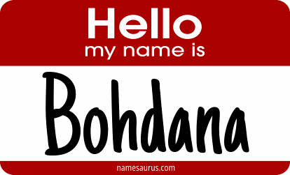 Hello my name is Bohdana png download