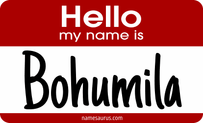 Hello my name is Bohumila png download