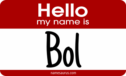 Hello my name is Bol png download