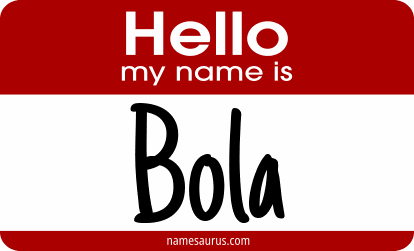 Hello my name is Bola png download