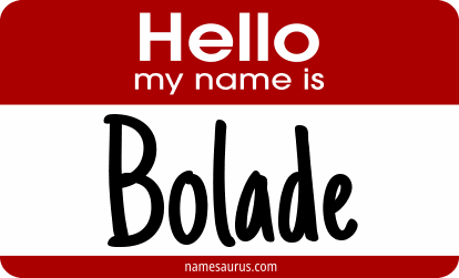 Hello my name is Bolade png download