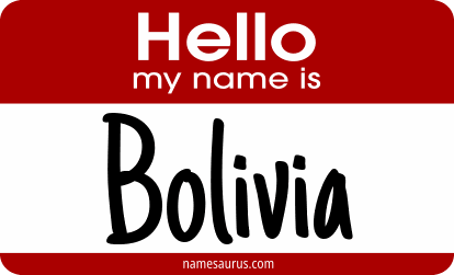 Hello my name is Bolivia png download