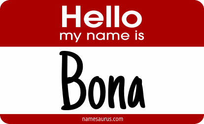 Hello my name is Bona png download