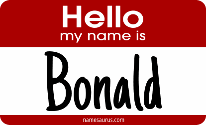 Hello my name is Bonald png download