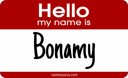 Hello my name is Bonamy png download