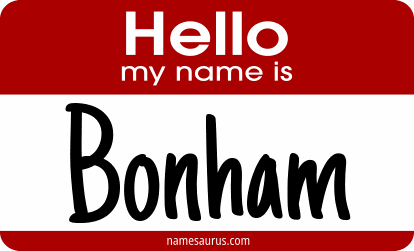 Hello my name is Bonham png download