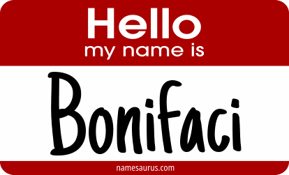 Hello my name is Bonifaci png download