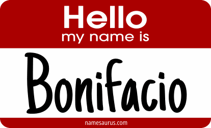 Hello my name is Bonifacio png download