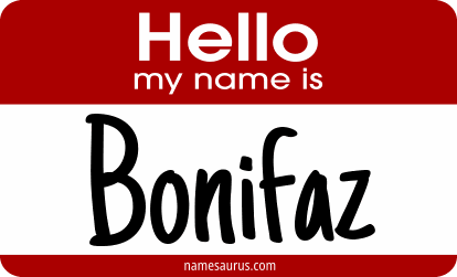 Hello my name is Bonifaz png download