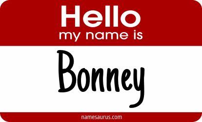 Hello my name is Bonney png download