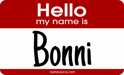 Hello my name is Bonni png download