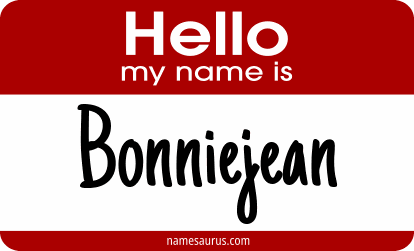 Hello my name is Bonniejean png download