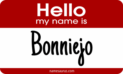 Hello my name is Bonniejo png download