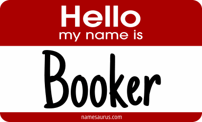 Hello my name is Booker png download
