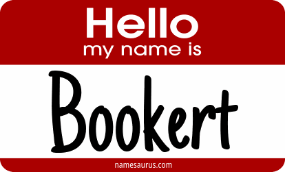 Hello my name is Bookert png download