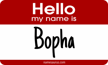 Hello my name is Bopha png download