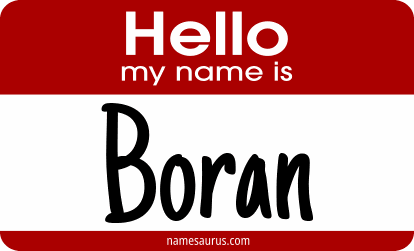 Hello my name is Boran png download