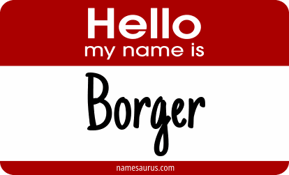 Hello my name is Borger png download