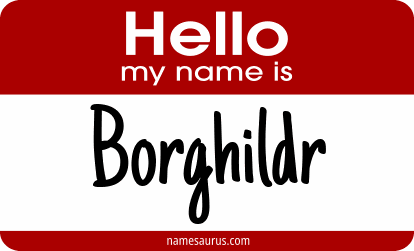 Hello my name is Borghildr png download