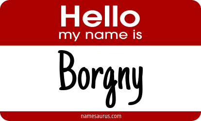 Hello my name is Borgny png download