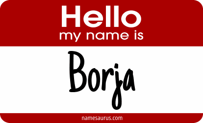 Hello my name is Borja png download