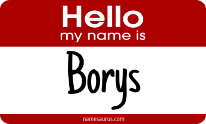Hello my name is Borys png download