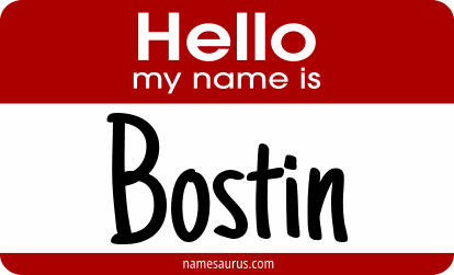 Hello my name is Bostin png download