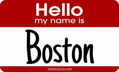 Hello my name is Boston png download