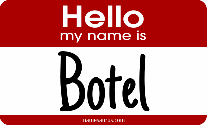 Hello my name is Botel png download