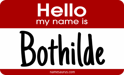 Hello my name is Bothilde png download
