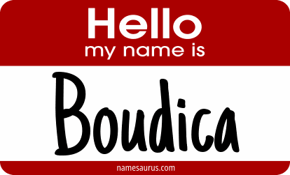 Hello my name is Boudica png download