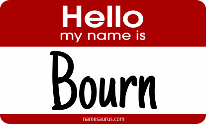 Hello my name is Bourn png download