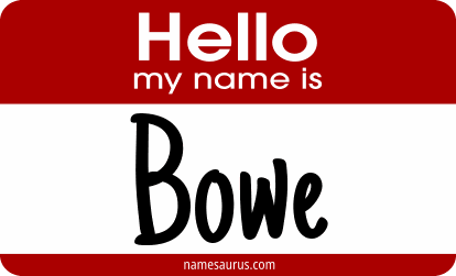 Hello my name is Bowe png download