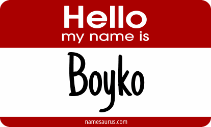 Hello my name is Boyko png download
