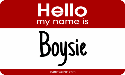 Hello my name is Boysie png download