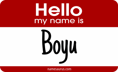 Hello my name is Boyu png download