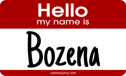 Hello my name is Bozena png download