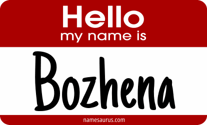 Hello my name is Bozhena png download