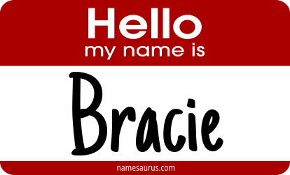 Hello my name is Bracie png download